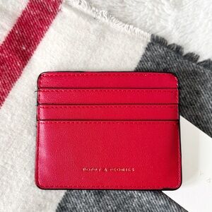 NWT Poppy & Peonies Vibrant Red Card Wallet